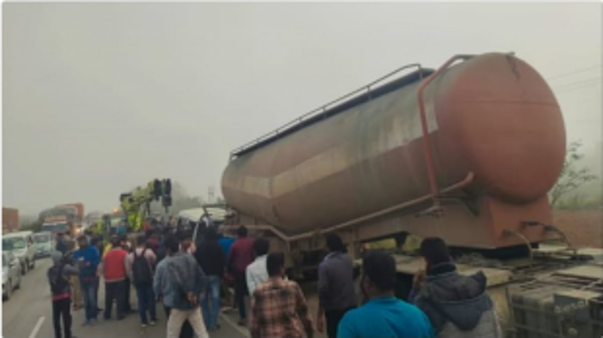 Tragedy Strikes as SUV Collides with Stationary Tanker: 12 Lives Lost, 1 Critically Injured