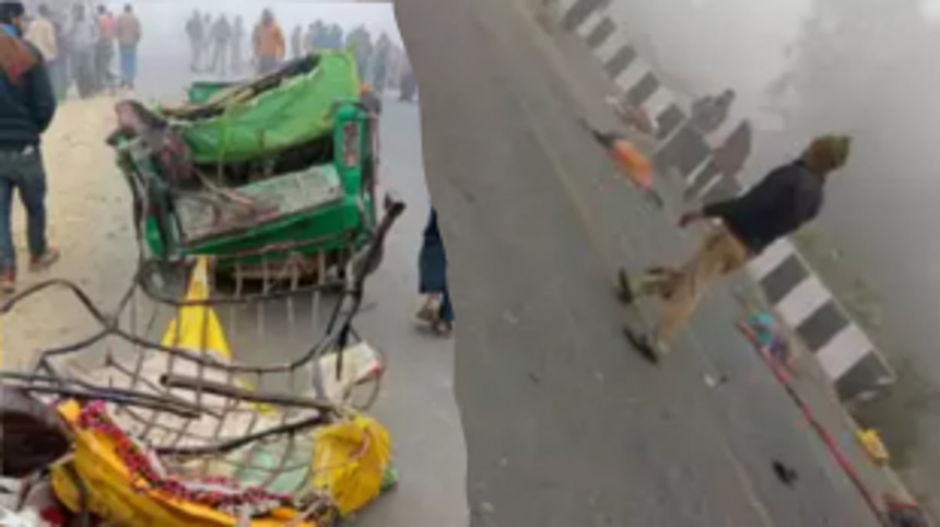 Tragic Collision Claims Twelve Lives on Bareilly Farrukhabad Road, UP. 1 Tragic Collision Claims Twelve Lives on Bareilly Farrukhabad Road, UP.