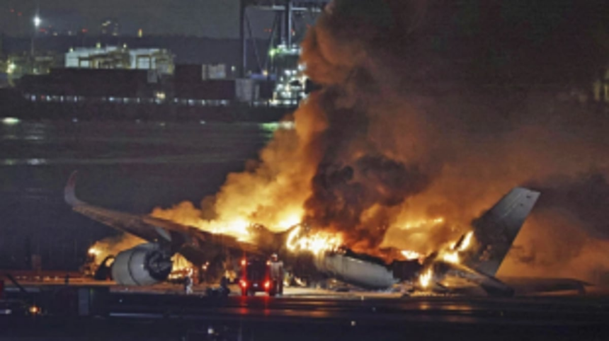Tragic Collision at Haneda: Japan Airlines Plane Engulfed, Coast Guard Aircraft Crash Claims Lives
