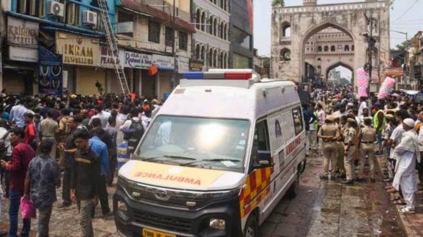 Tragic Fire in Charminar, Hyderabad Claims 17 Lives, Including 8 Children