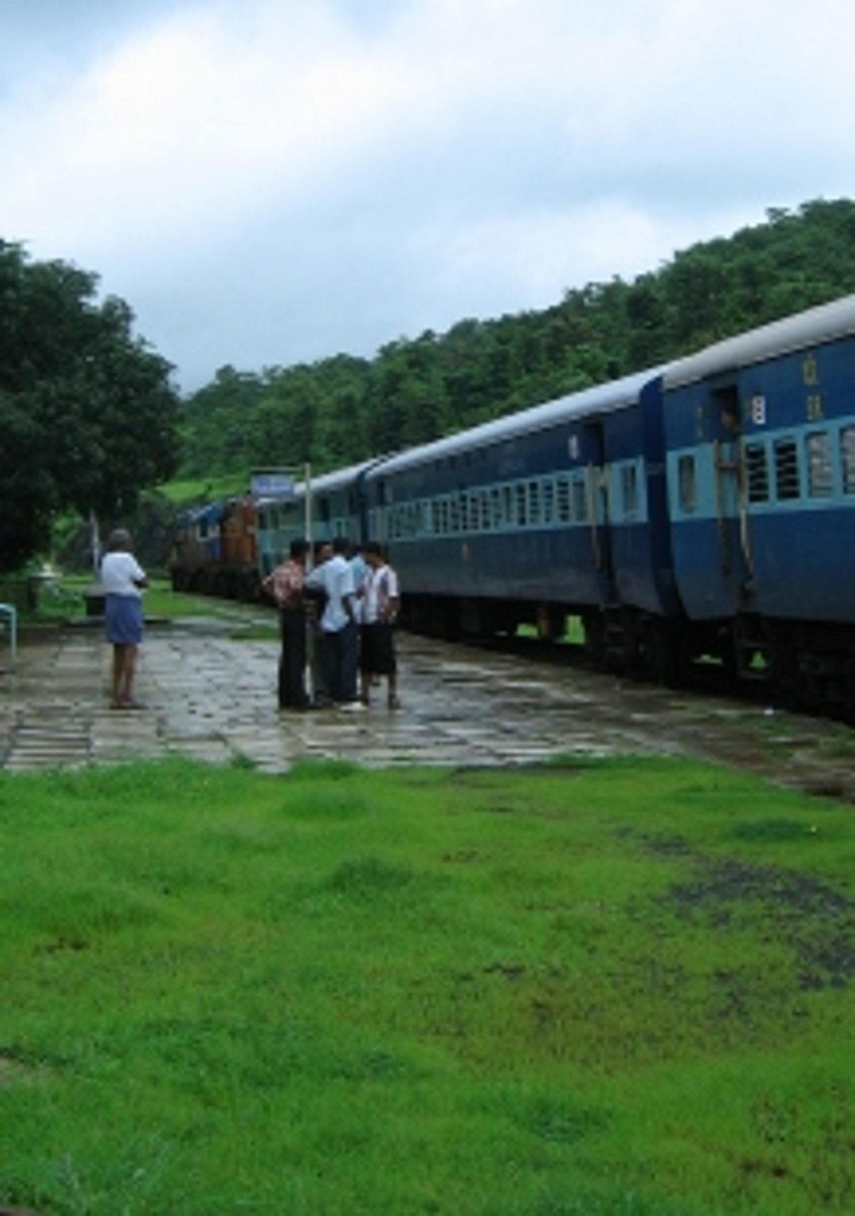 Trains cancelled  due to landslide