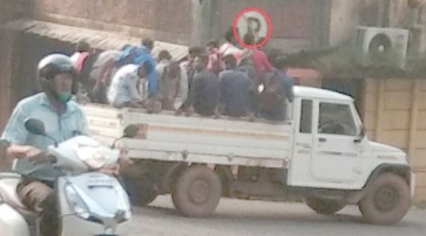 Transporting labourers on goods carriers:  RTO, Traffic Cell must take a note