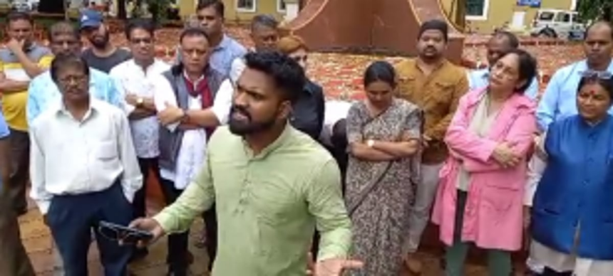 Tribal Association Goa stage protest at Azad Maidan against Manipur incident