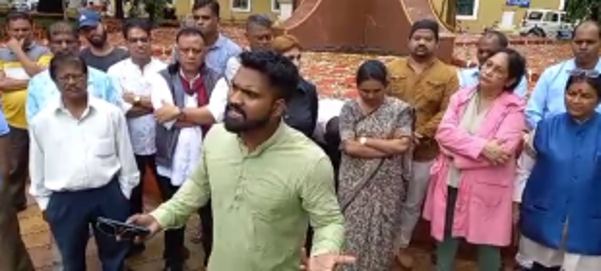 Tribal Association Goa stage protest at Azad Maidan against Manipur incident