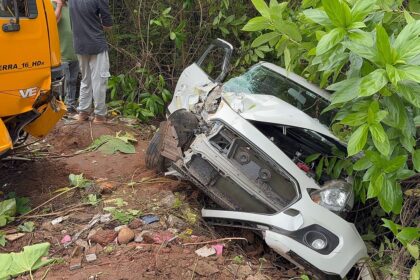 Truck-Car Collision at Shivnagar, Curchorem; No Injuries Reported