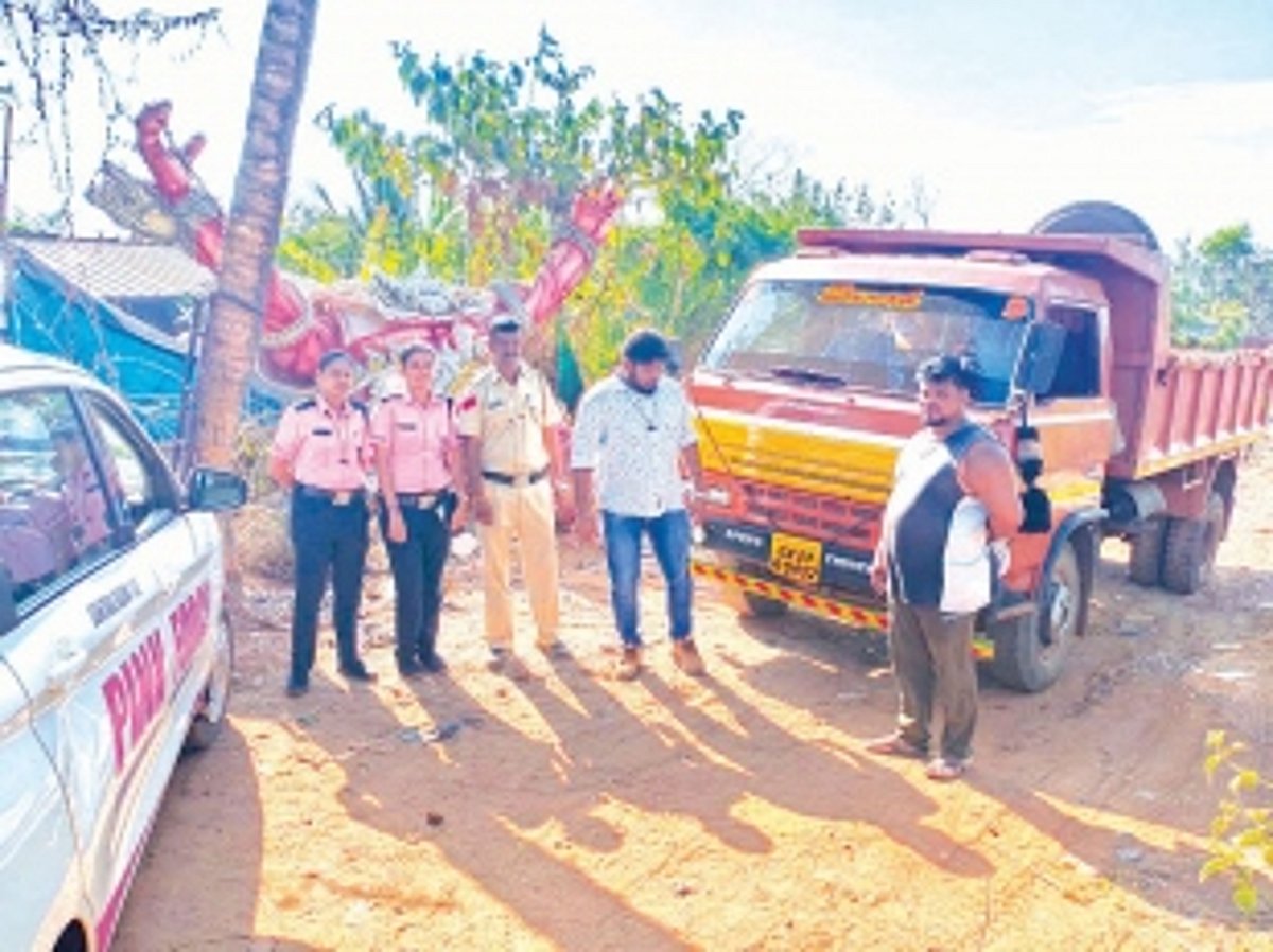 Truck driver held for dumping mud in field at Calangute