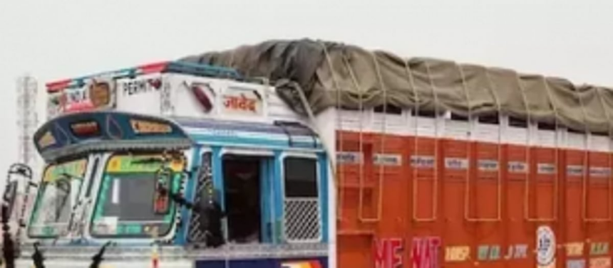 Trucks must cover materials with tarpaulin while transporting 1 Trucks must cover materials with tarpaulin while transporting