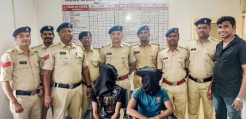 Two arrested for stealing construction material near Colvale bridge