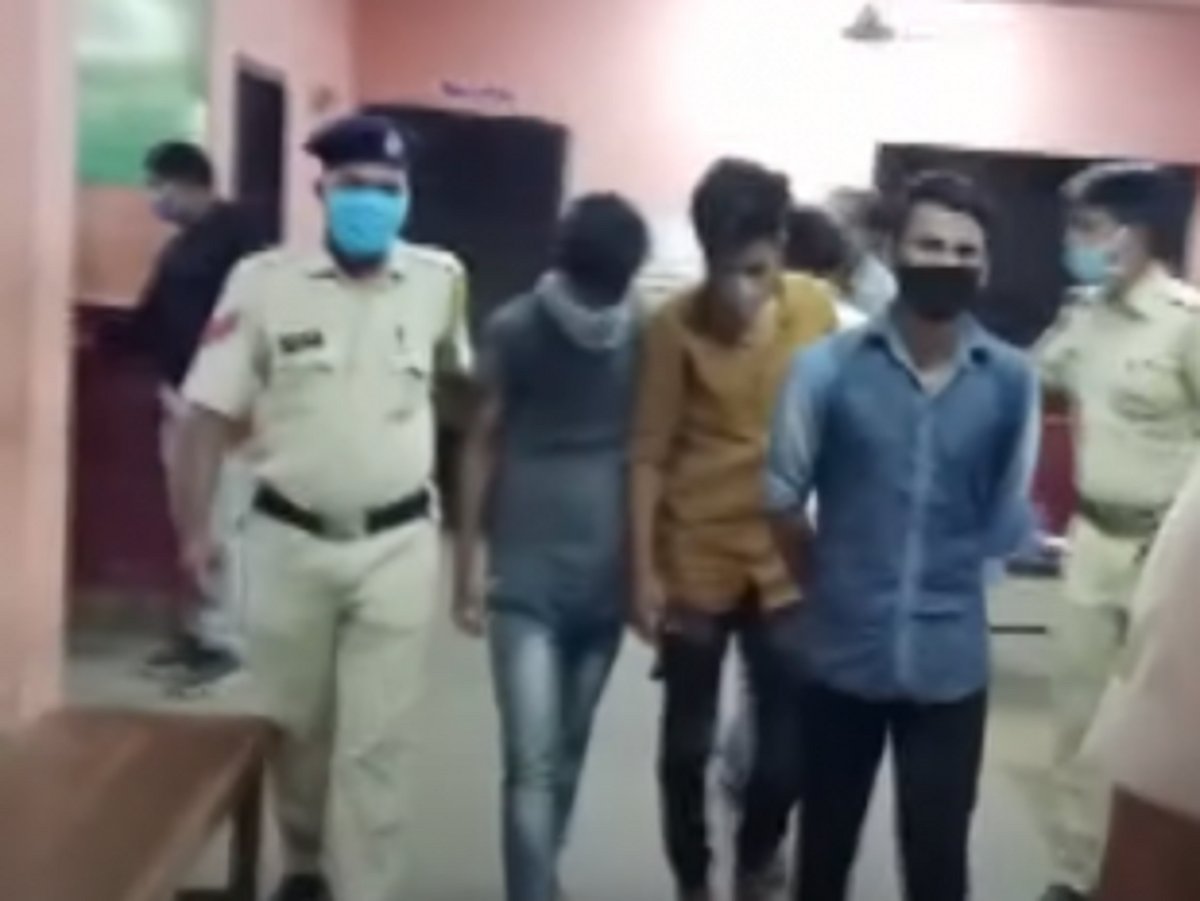 Two held for  theft at Baina