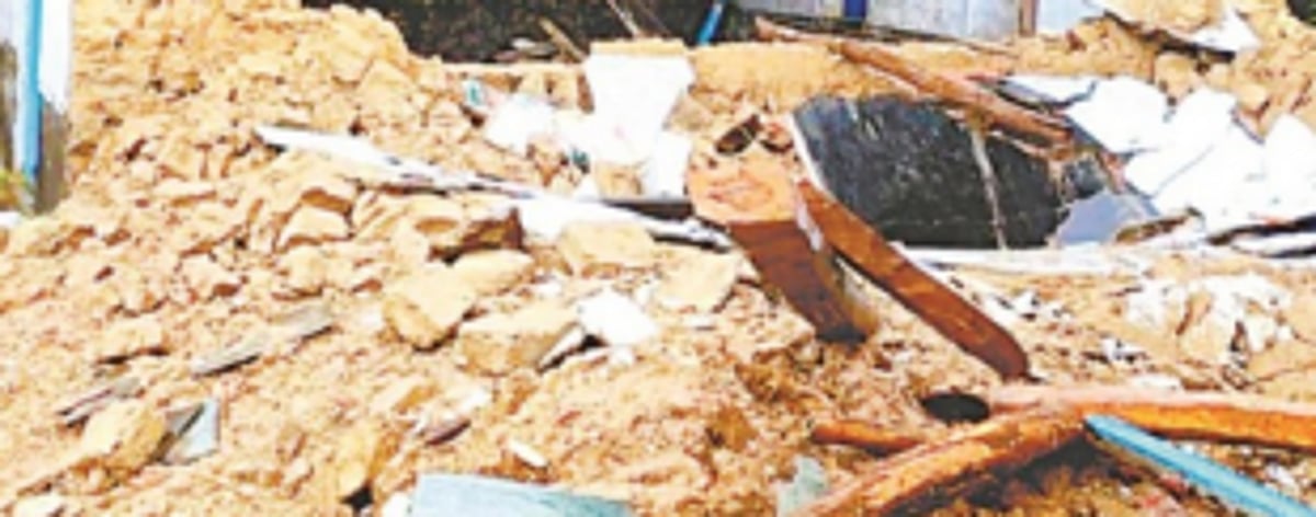 Two houses  damaged  in Bicholim