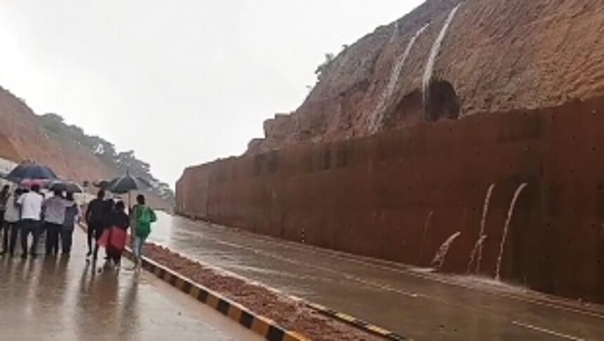 Two landslides occur one at Naibag and another at Dhargal