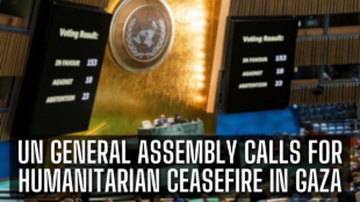 UN General Assembly Calls for Humanitarian Ceasefire in Gaza