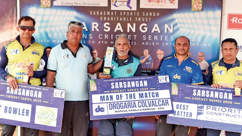 Ultracon Madgaon Royals Enter Final of Sarsangan Veterans Series 2025