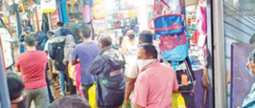 Unavailability of non-essential supplies blamed for no social distancing at Mangor