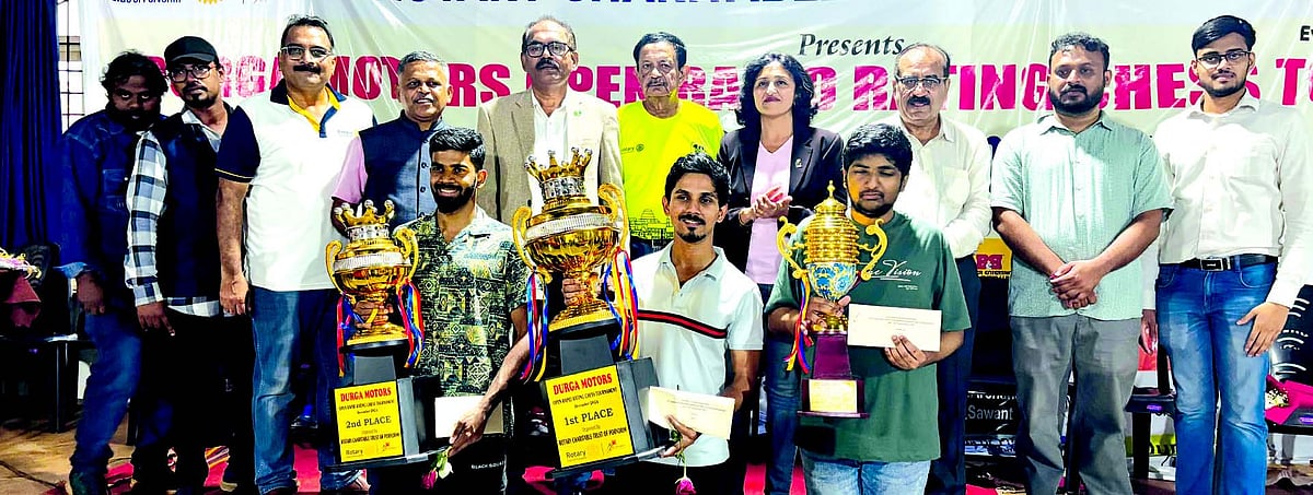 Unbeaten IM Ritviz emerge champion
in Durga Motors Open Rapid Chess