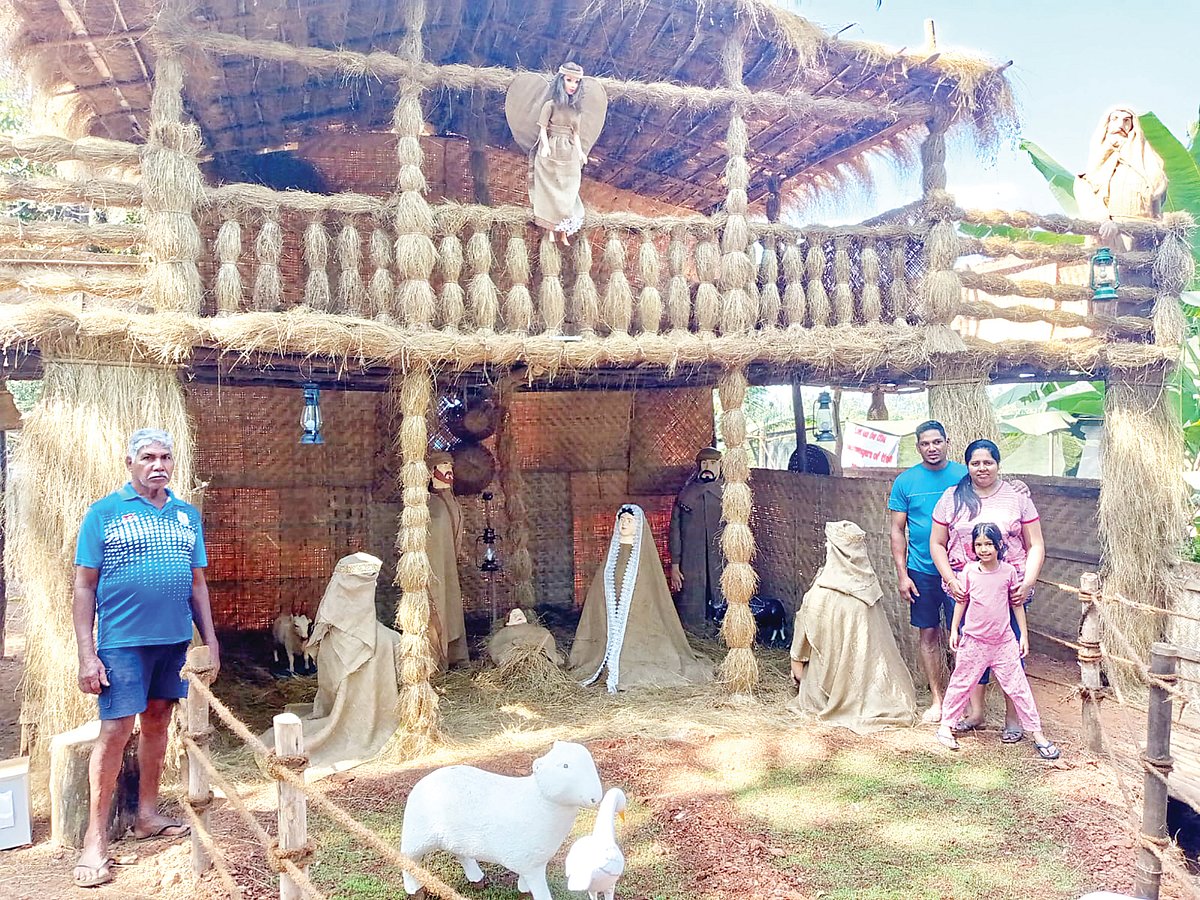 Uniting faiths through art: Francis D’Souza builds elaborate cribs in Siolim