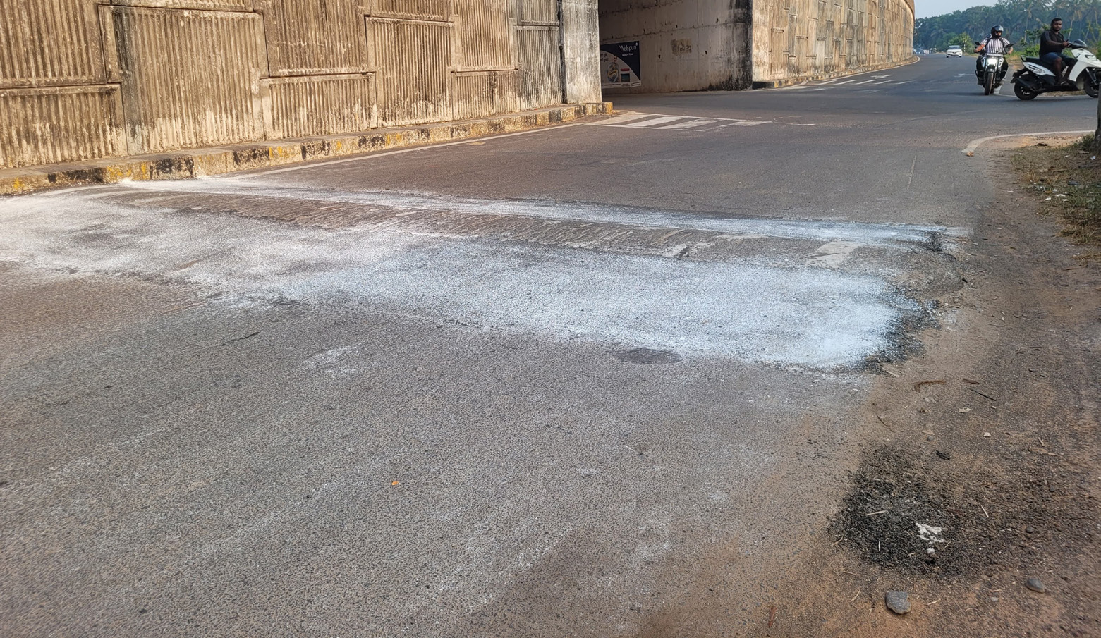 Unsafe speed breakers on Western bypass service roads rectified