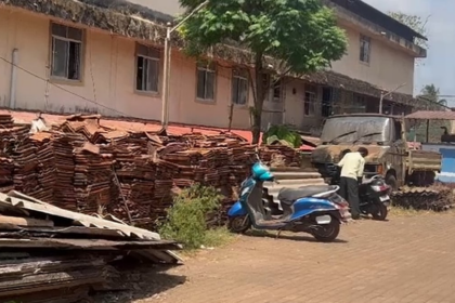 Unused Construction Materials Clog Sanguem Municipal Parking for Over 3 Years