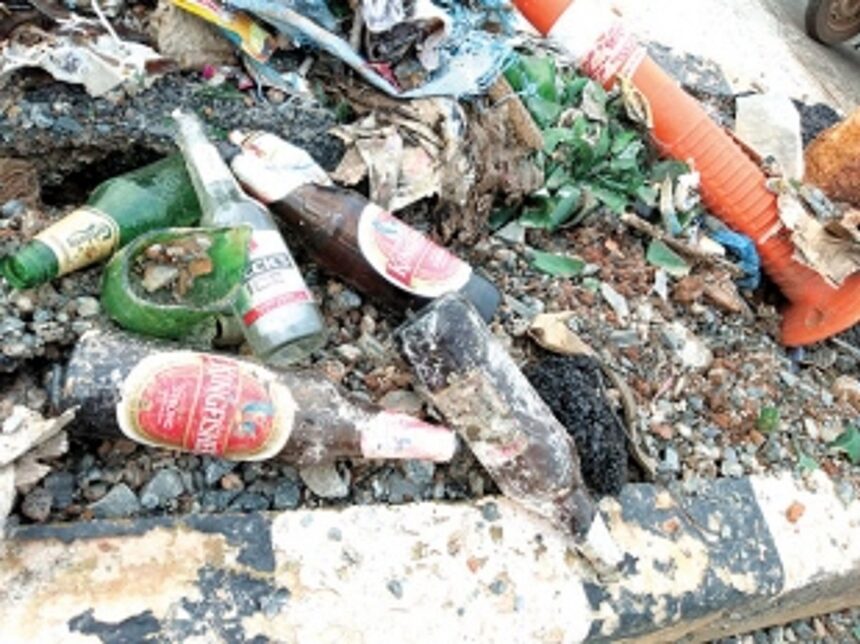 Unused Curti-Ponda Flyover becomes hot spot for parties