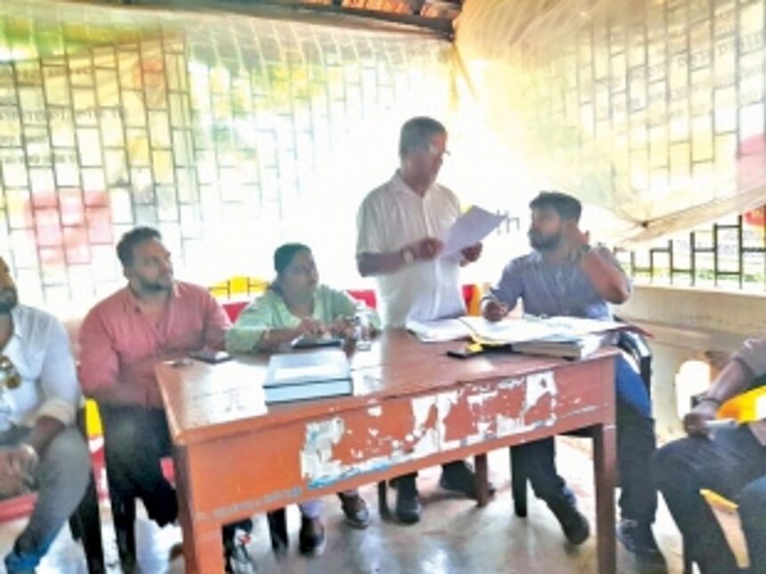 Uproar over Tillari irrigation project  at Siolim-Sodiem gram sabha