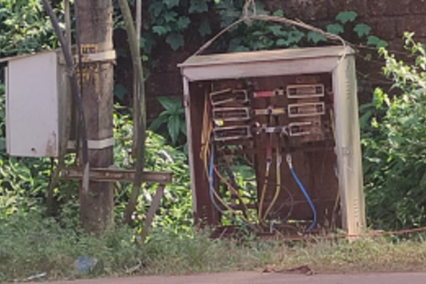 Urgent Concern Raised Over Open Transformer Near Sahakari Spice Farm Gate in Curti