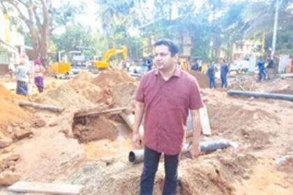 Utpal inspects ongoing Smart City works, lashes out at Panjim MLA