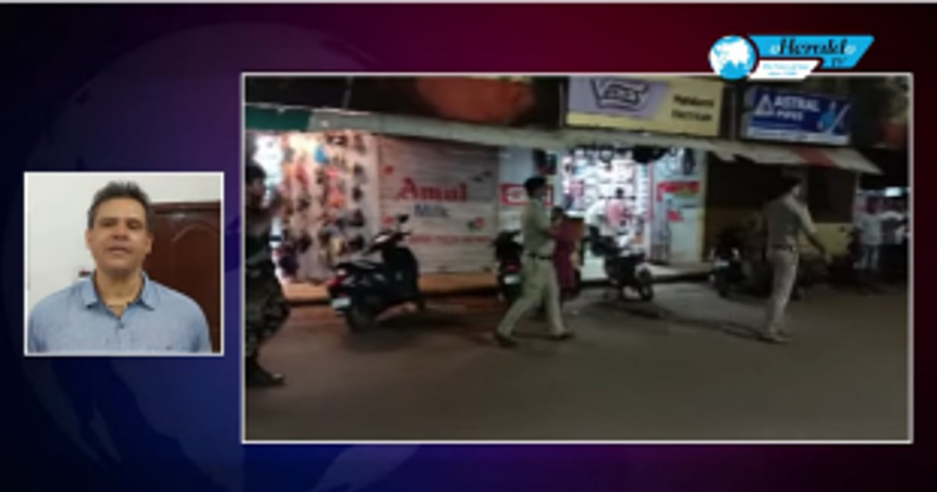 VASCO MURDER: Police conduct flag march from Baina to Mangor Hill 1 VASCO MURDER: Police conduct flag march from Baina to Mangor Hill