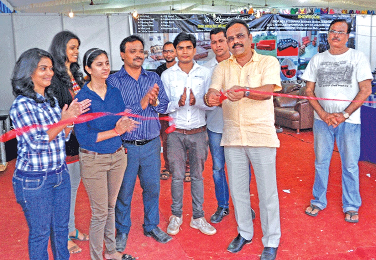 Vasco MLA Carlos Almeida inaugurates the Goa Consumer Expo at SAG grounds in Chicalim.