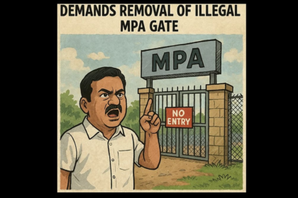 Vasco MLA Krishna Salkar Demands Removal of Illegal MPA Gate, Questions Closure of Historic Footbridge