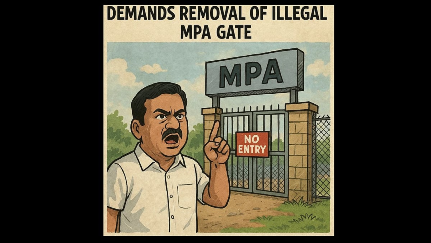 Vasco MLA Krishna Salkar Demands Removal of Illegal MPA Gate, Questions Closure of Historic Footbridge 1 Vasco MLA Krishna Salkar Demands Removal of Illegal MPA Gate, Questions Closure of Historic Footbridge
