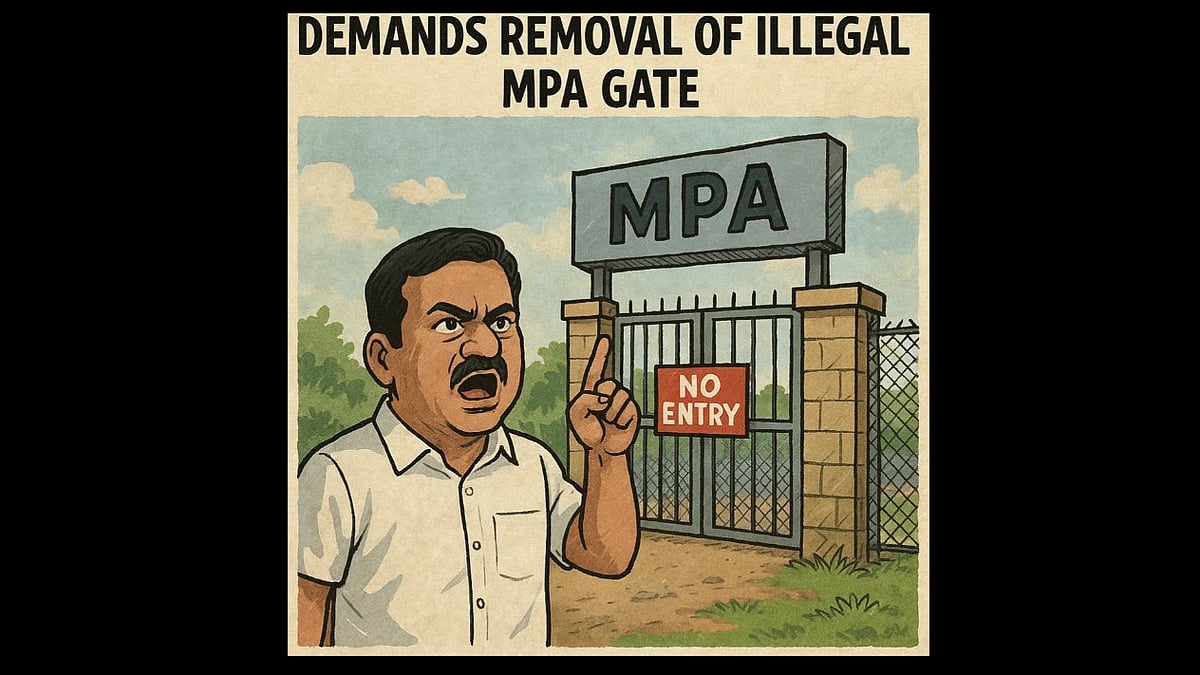 Vasco MLA Krishna Salkar Demands Removal of Illegal MPA Gate, Questions Closure of Historic Footbridge