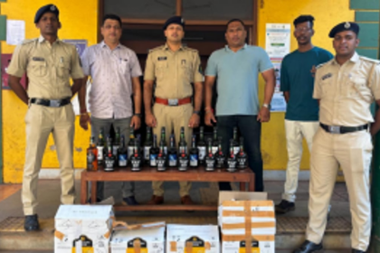 Vasco Police Seize Significant Quantity of Liquor Near Joggers Park, Chikalim