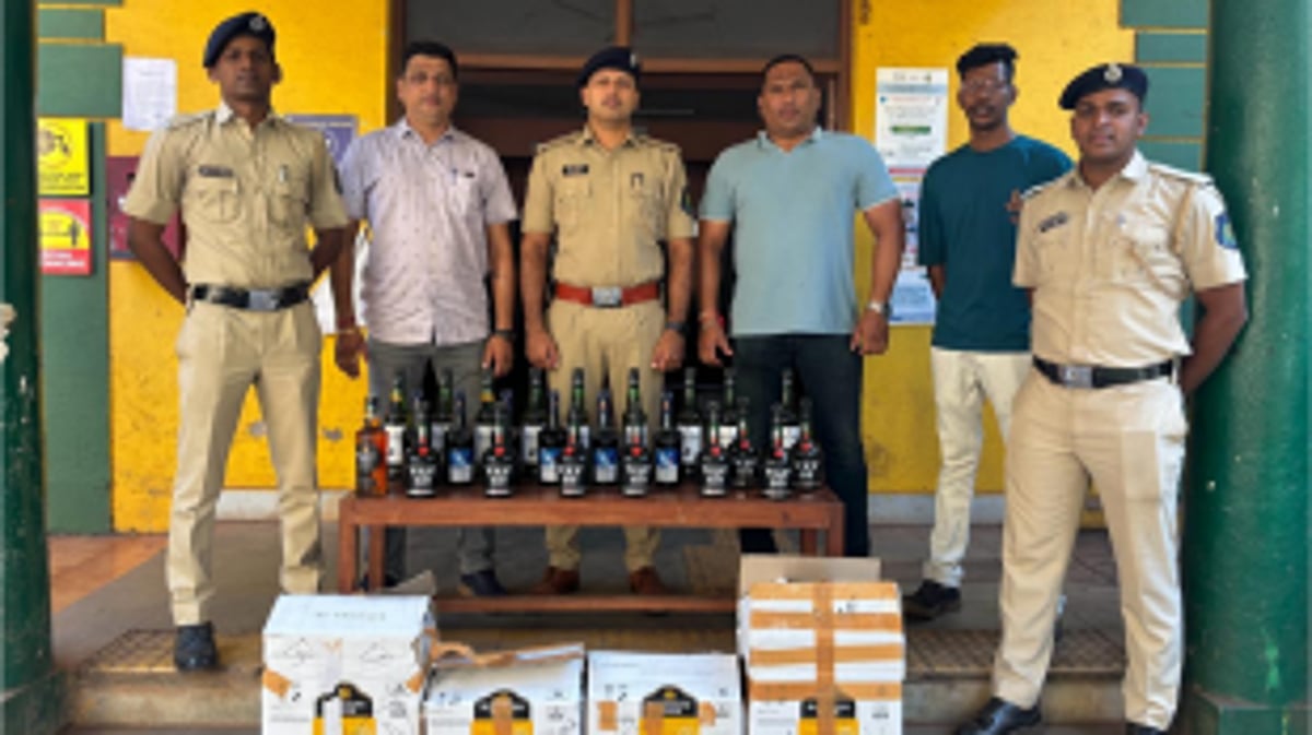 Vasco Police Seize Significant Quantity of Liquor Near Joggers Park, Chikalim
