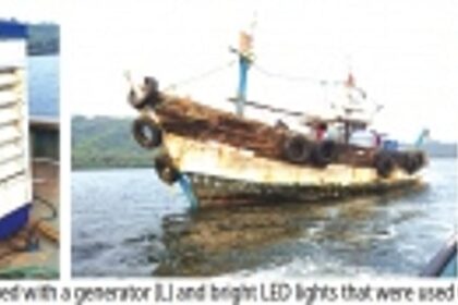 Vasco fishermen nab Maha trawler using LED lights, urge authorities to impound vessel, seize illegal gear