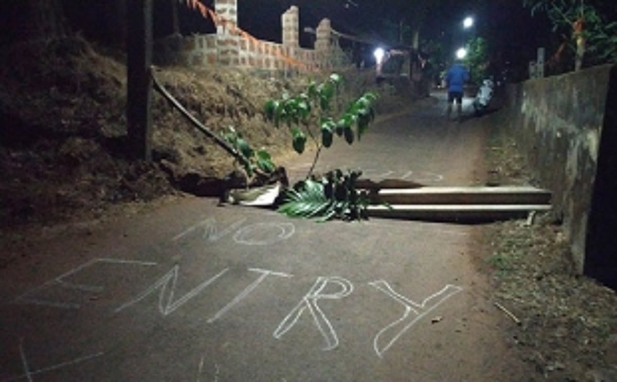 Vathadev residents lock down village