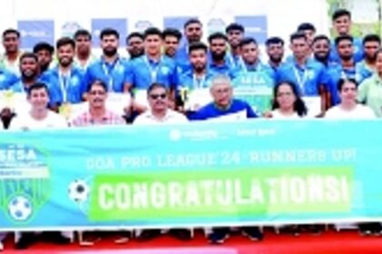 Vedanta Sesa Football Academy’s senior men team felicitated for I-League 3 breakthrough