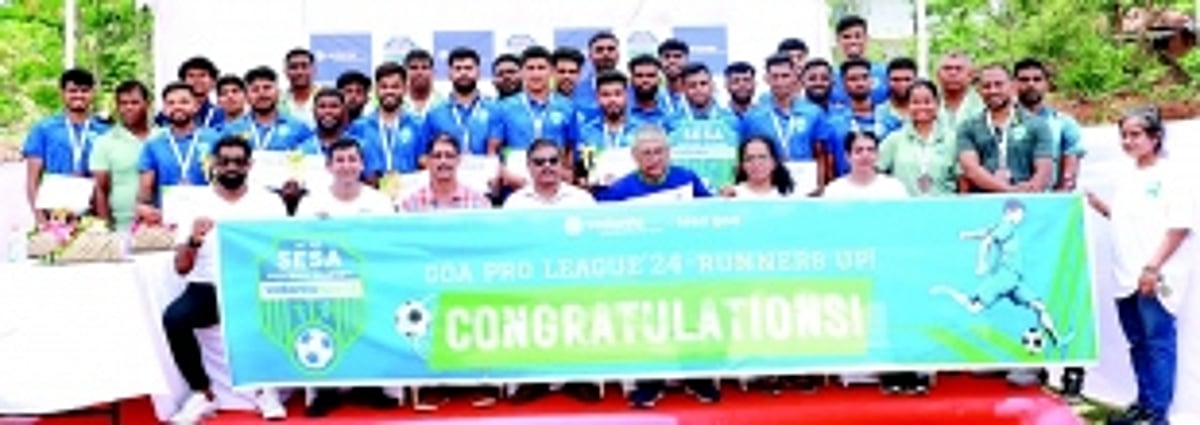Vedanta Sesa Football Academy’s senior men team felicitated for I-League 3 breakthrough