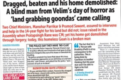 Velim locals demand suo moto action on Herald story