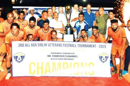 Verna Veterans Clinch 3rd All Goa Siolim Veterans Football Trophy in Thrilling 5-4 Victory