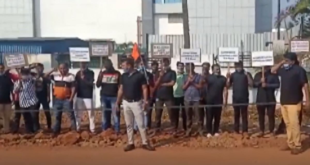Verna pharma Co workers go on strike