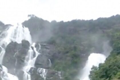 Videos of majestic Dudhsagar Falls go viral