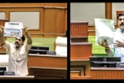 Vijai hands over maggot rice to CM and Ravi Naik, says if it’s good he’ll join them to eat it