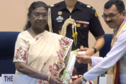 Vilas Ramnath Satarkar Receives National Teachers' Award from President Droupadi Murmu