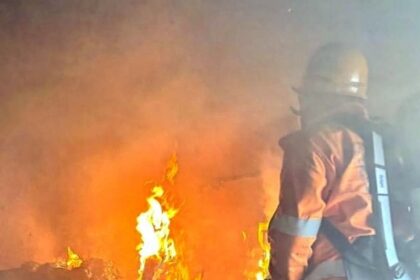 Villa damaged in fire at Sangolda, short circuit suspected as cause