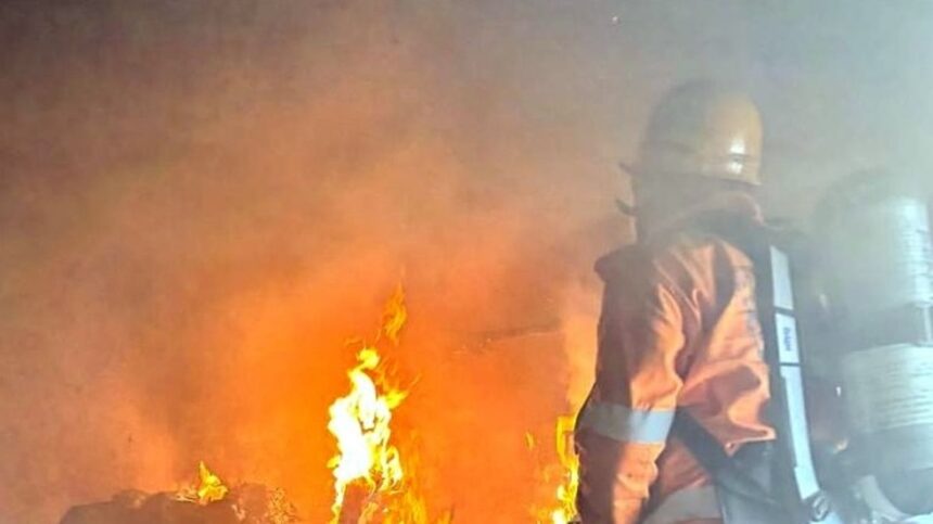 Villa damaged in fire at Sangolda, short circuit suspected as cause