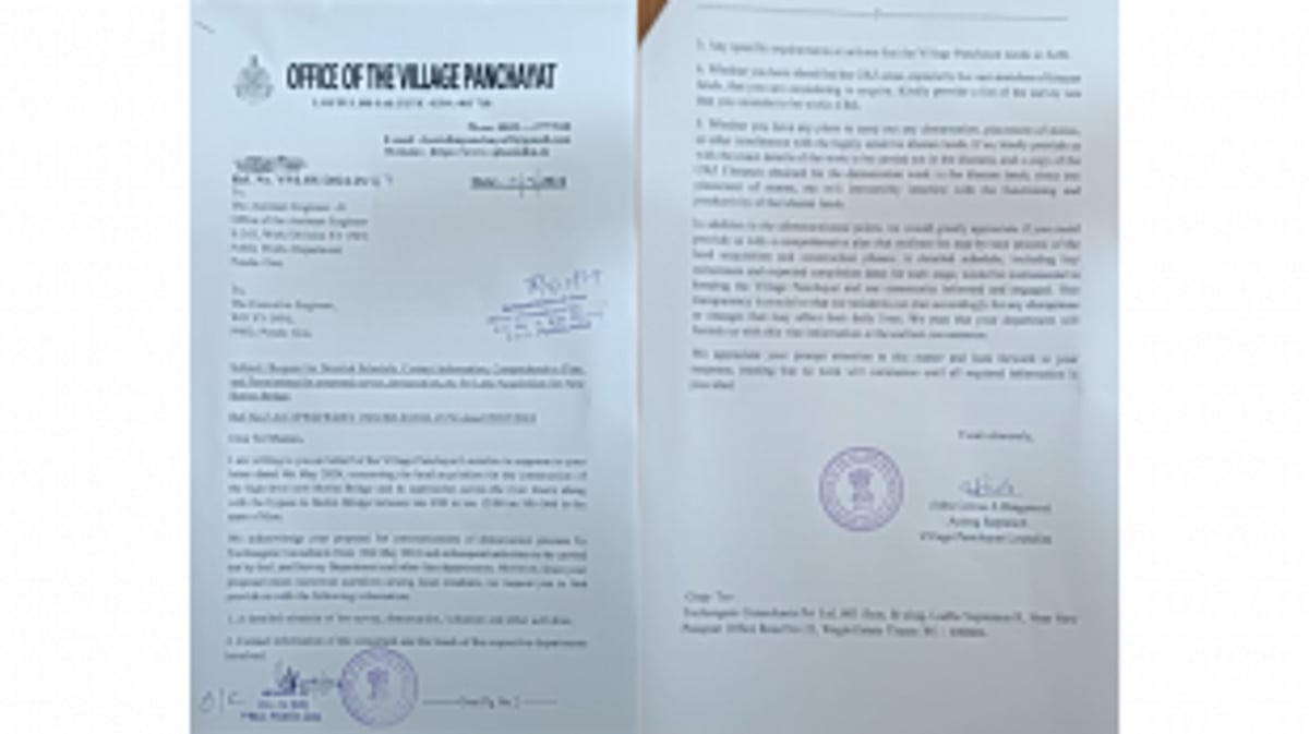 Village Panchayat Lotoulim Requests Detailed Information for New Borim Bridge Land Acquisition