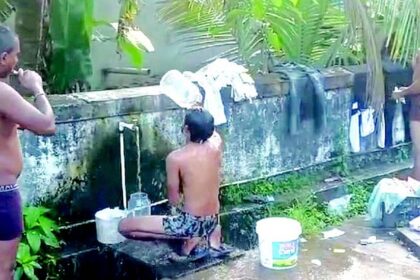 Villagers miffed with public bathing, littering at Nuvem feast fair