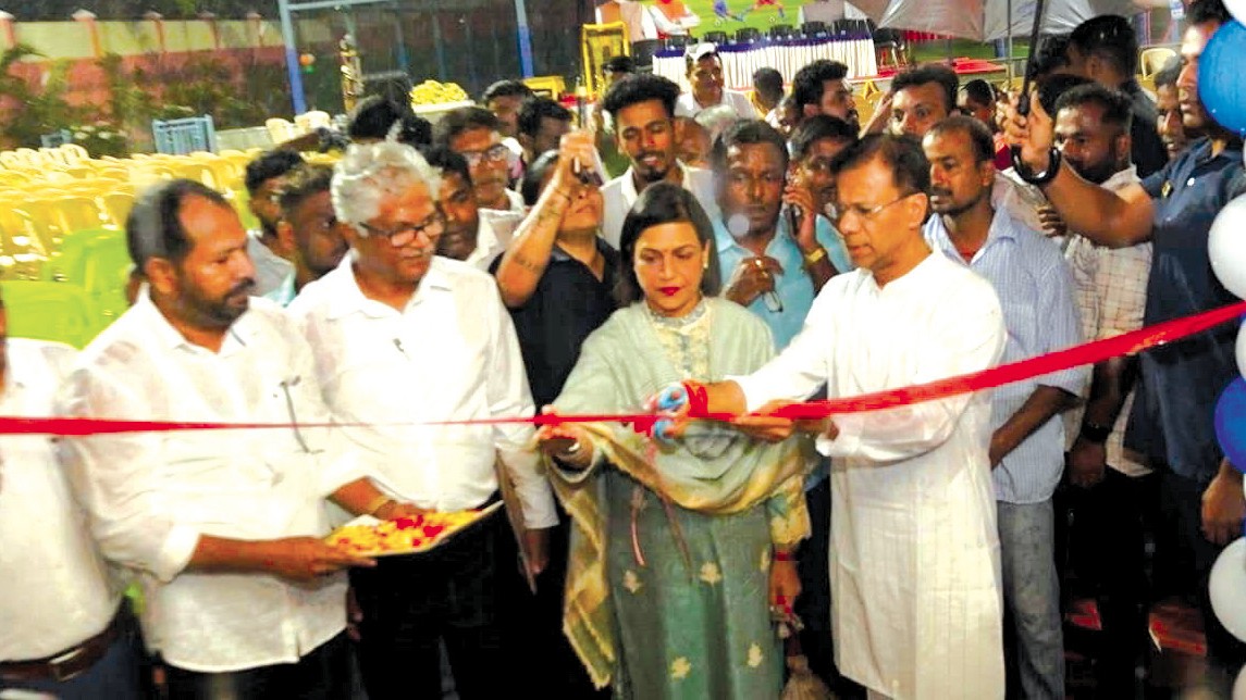 Vishwajit Rane Inaugurates Futsal Ground at Honda-Sattari to Promote Youth Sports