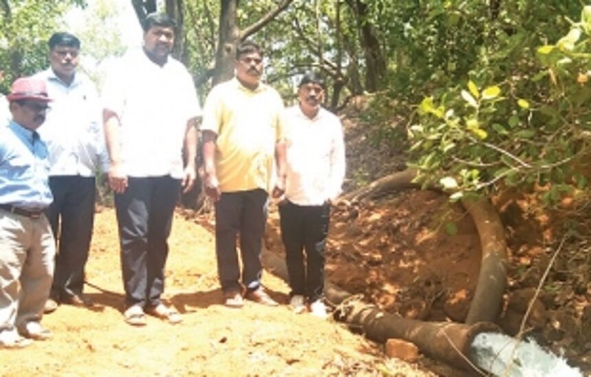 WRD pumps water from quarries into Dudhsagar river as level at Opa dips