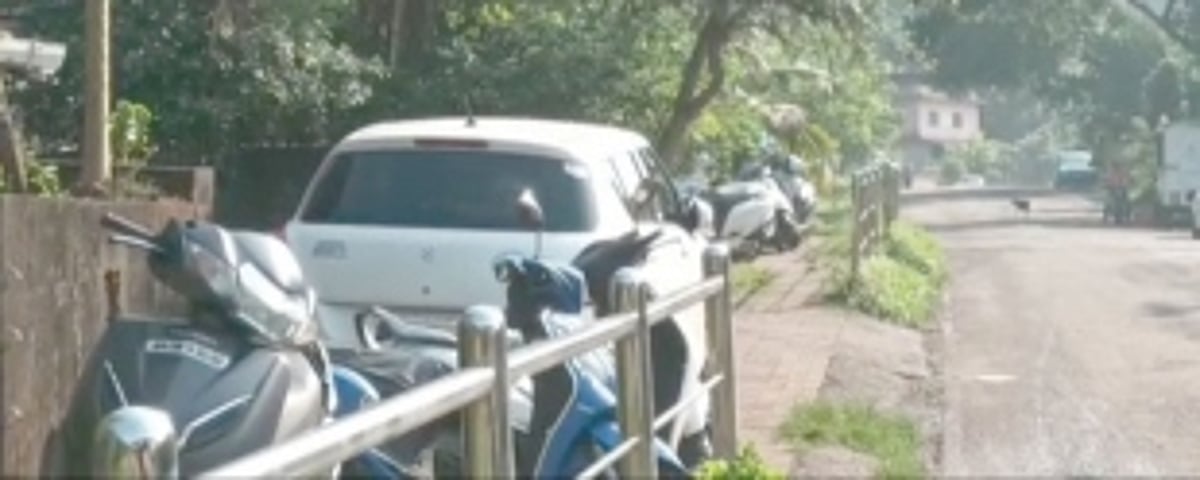 Walking track at Bandora used  for parking